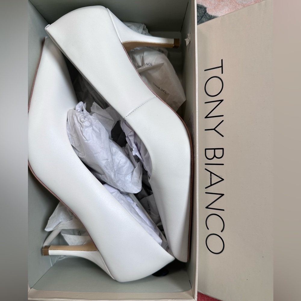 Tony Bianco White Heels - Picture 2 of 9